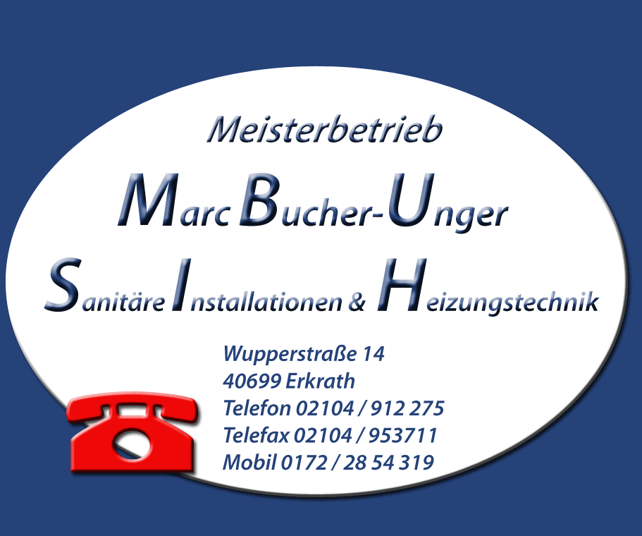 Marc Bucher-Unger, Sanitre Installationen und Heizungstechnik